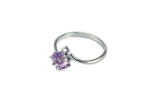 Серебряное кольцо с аметистом 52408 купить в магазине Самоцветы мира