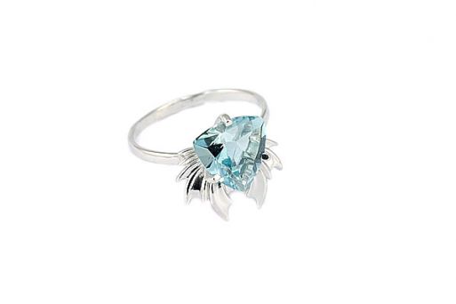 Серебряное кольцо с топазом 52518 купить в магазине Самоцветы мира