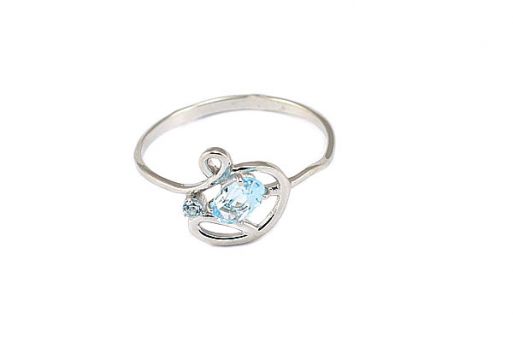 Серебряное кольцо с топазом 52536 купить в магазине Самоцветы мира
