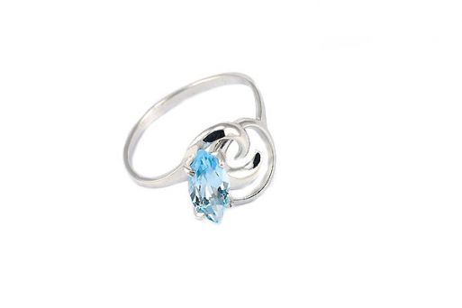 Серебряное кольцо с топазом 52555 купить в магазине Самоцветы мира