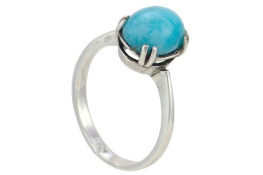 Серебряное кольцо с амазонитом 52635 купить в магазине Самоцветы мира