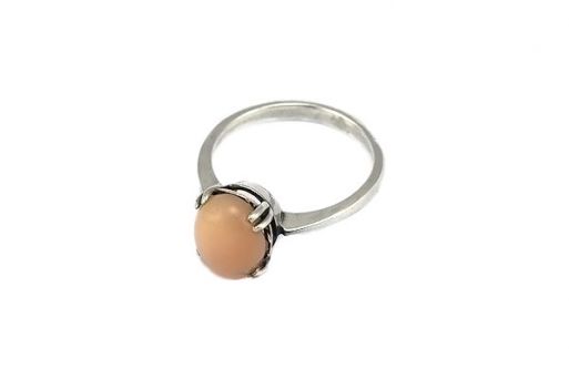 Кольцо из серебра с Розовым Опалом.
