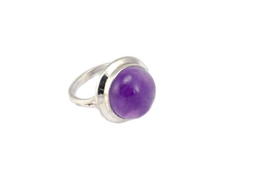 Серебряное кольцо с аметистом 50532 купить в магазине Самоцветы мира