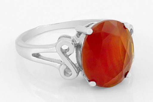 Серебряное кольцо с сердоликом 53309 купить в магазине Самоцветы мира