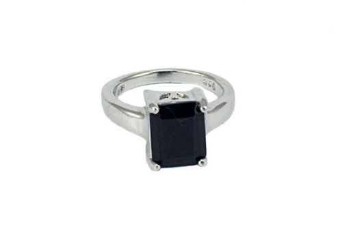 Серебряное кольцо с сапфиром 54067 купить в магазине Самоцветы мира