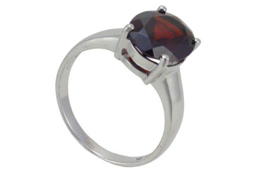Серебряное кольцо с гранатом 54171 купить в магазине Самоцветы мира