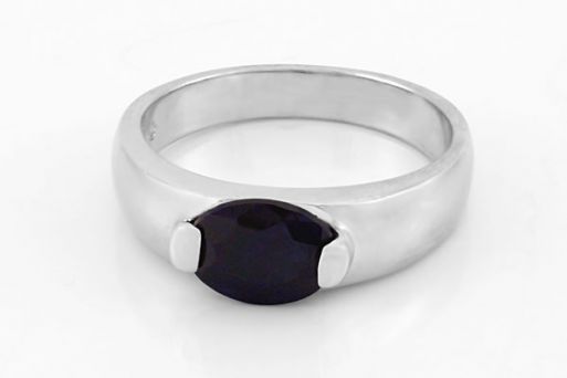 Серебряное кольцо с гранатом 54183 купить в магазине Самоцветы мира