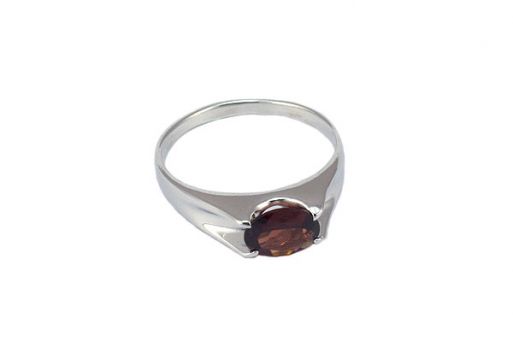 Серебряное кольцо с гранатом 54185 купить в магазине Самоцветы мира