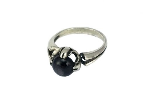 Серебряное кольцо с гиперстеном 54234 купить в магазине Самоцветы мира