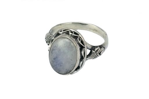 Серебряное кольцо с адуляром 54271 купить в магазине Самоцветы мира
