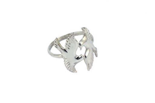 Серебряное кольцо птицы 54310 купить в магазине Самоцветы мира