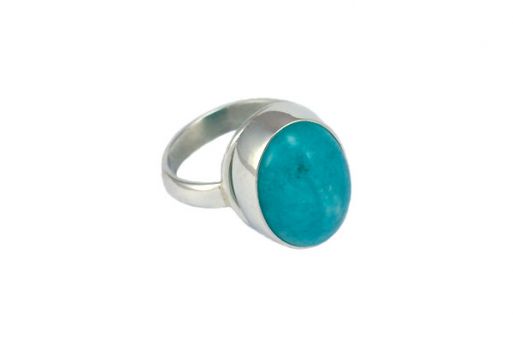 Серебряное кольцо с амазонитом 54317 купить в магазине Самоцветы мира