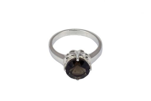 Серебряное кольцо с раухтопазом 54384 купить в магазине Самоцветы мира