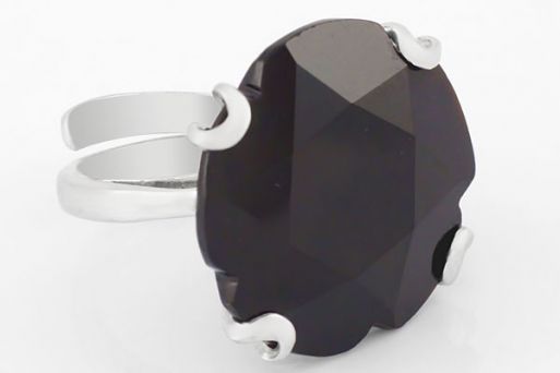Серебряное кольцо с раухтопазом 54389 купить в магазине Самоцветы мира