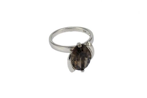 Серебряное кольцо с раухтопазом 54396 купить в магазине Самоцветы мира
