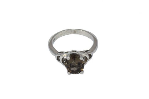 Серебряное кольцо с раухтопазом 54399 купить в магазине Самоцветы мира