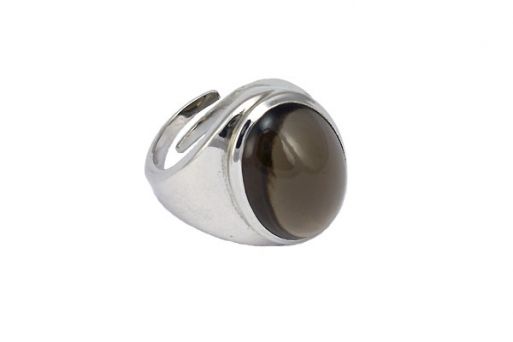 Серебряное кольцо с раухтопазом 54407 купить в магазине Самоцветы мира