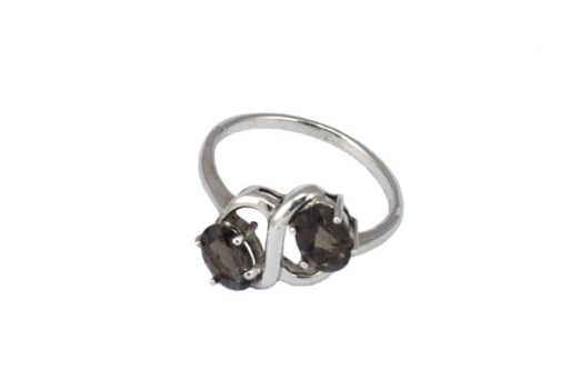 Серебряное кольцо с раухтопазом 54408 купить в магазине Самоцветы мира