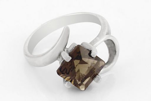 Серебряное кольцо с раухтопазом 54413 купить в магазине Самоцветы мира