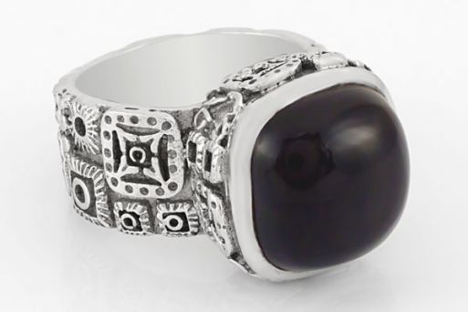 Серебряное кольцо с раухтопазом 54415 купить в магазине Самоцветы мира