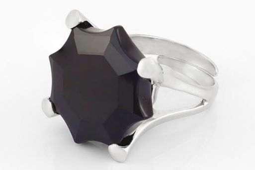 Серебряное кольцо с раухтопазом 54421 купить в магазине Самоцветы мира