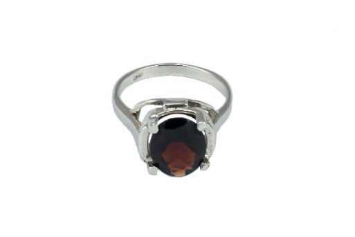 Серебряное кольцо с гранатом 54458 купить в магазине Самоцветы мира