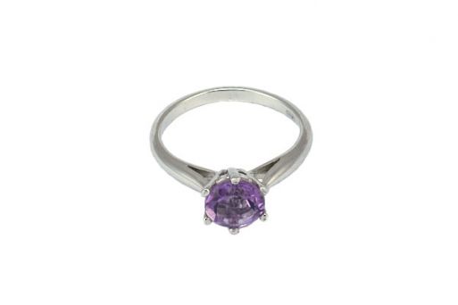 Серебряное кольцо с аметистом 54507 купить в магазине Самоцветы мира