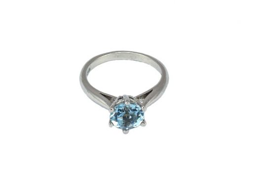 Серебряное кольцо с топазом 54535 купить в магазине Самоцветы мира