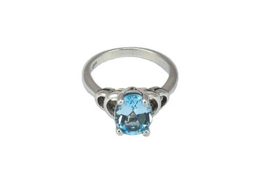 Серебряное кольцо с топазом 54539 купить в магазине Самоцветы мира