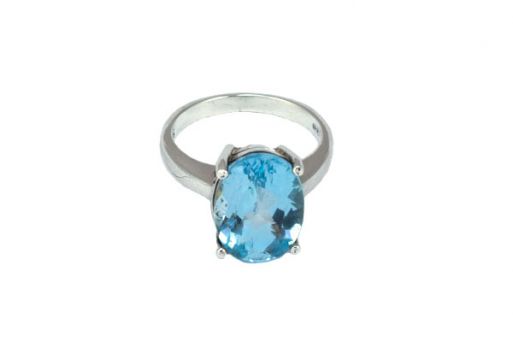 Серебряное кольцо с топазом 54549 купить в магазине Самоцветы мира