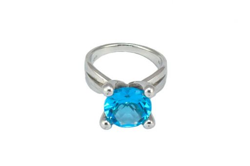 Серебряное кольцо с топазом 54550 купить в магазине Самоцветы мира