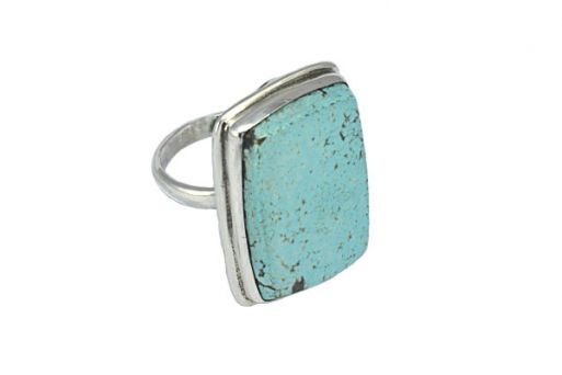 Серебряное кольцо с бирюзой 54687 купить в магазине Самоцветы мира