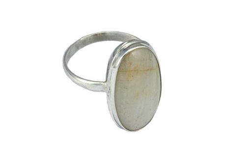 Серебряное кольцо с беломоритом 54702 купить в магазине Самоцветы мира