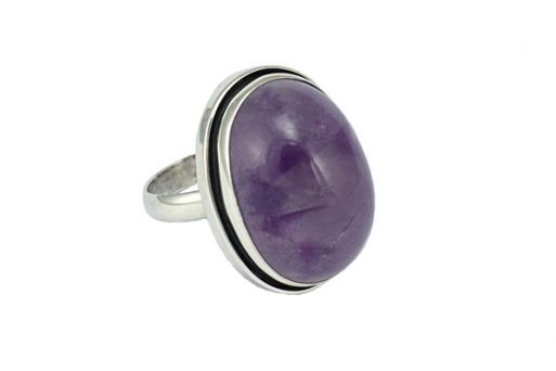 Серебряное кольцо с аметистом 54756 купить в магазине Самоцветы мира
