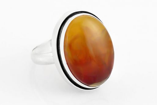 Серебряное кольцо с сердоликом 55175 купить в магазине Самоцветы мира