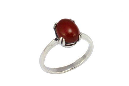 Серебряное кольцо с сердоликом 55451 купить в магазине Самоцветы мира