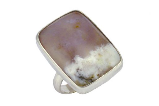 Серебряное кольцо с пейзажным агатом 55478 купить в магазине Самоцветы мира