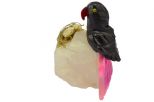 Фигурка попугай из агата у гнезда. Вес 100-130 гр.