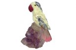 Фигурка попугай микро из лазурита. Вес 40-60 гр.