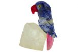 Фигурка попугай микро из лазурита. Вес 40-60 гр.