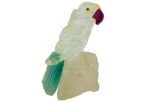 Фигурка попугай микро из горного хрусталя. Вес 40-60 гр.