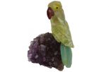 Фигурка попугай микро из яшмы. Вес 40-60 гр.