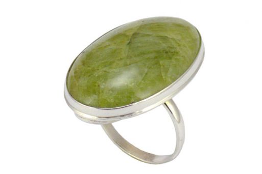 Серебряное кольцо с апатитом 56099 купить в магазине Самоцветы мира