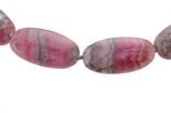 Родохрозит бусы лепёшки. Вес 65-70 гр. Длина 45 см.