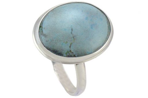 Серебряное кольцо с бирюзой 56932 купить в магазине Самоцветы мира