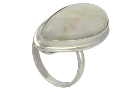 Кольцо из серебра 925 пробы с беломоритом.