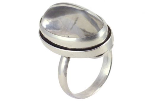 Кольцо из серебра 925 пробы с Горным хрусталём.