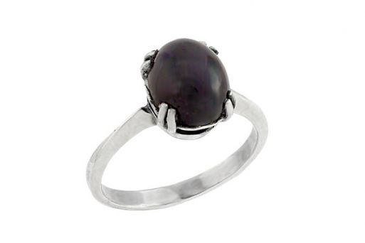 Серебряное кольцо с гранатом 57015 купить в магазине Самоцветы мира