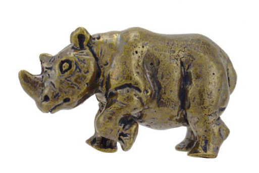 Бронзовую фигурку носорог 57047 купить в магазине Самоцветы мира
