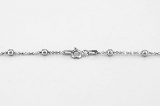 Серебряную цепочку перлина с шариками 57153 купить в магазине Самоцветы мира